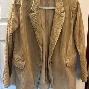 Entro Beige Corduroy Blazer